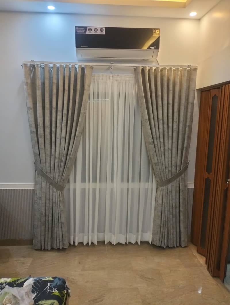 window curtains. 8
