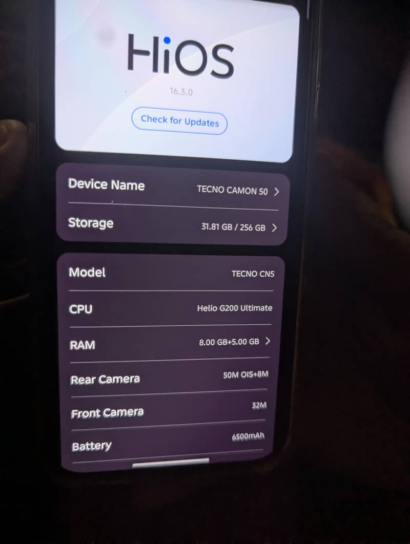 Tecno Camon 50 6