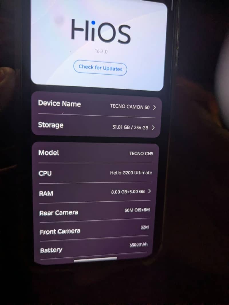 Tecno Camon 50 7