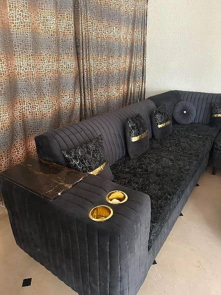 Sofa Set 7 Seater Corner with Table 8