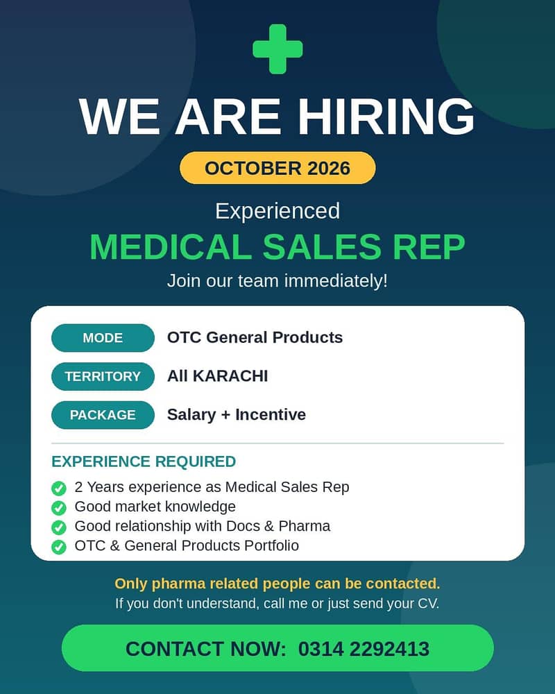 Medical Representative 0