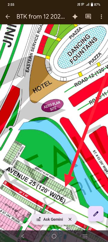 Dam facing Precinct 28 plot for Sale