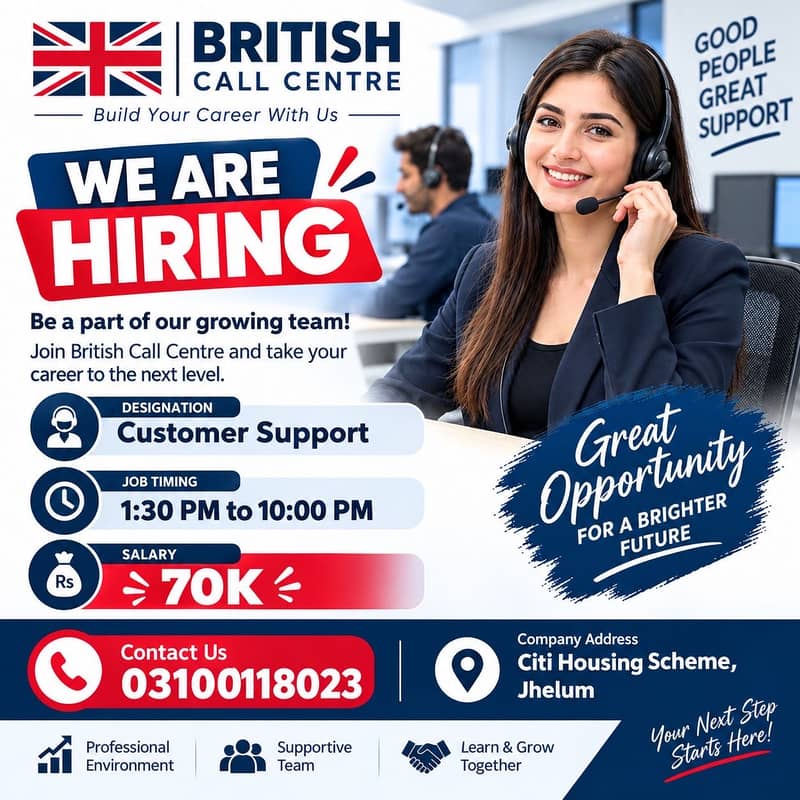 Customer Support Staff Required at British Call Centre - Customer ...