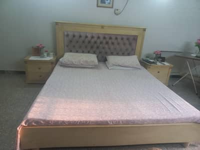 Wooden bed set