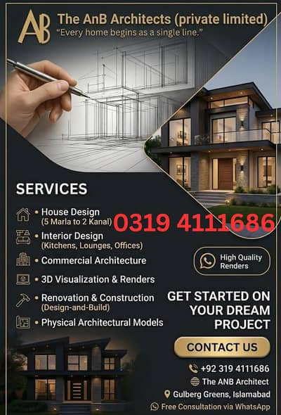 ANB Architects – House Design, Interior & 3D Rendering Services