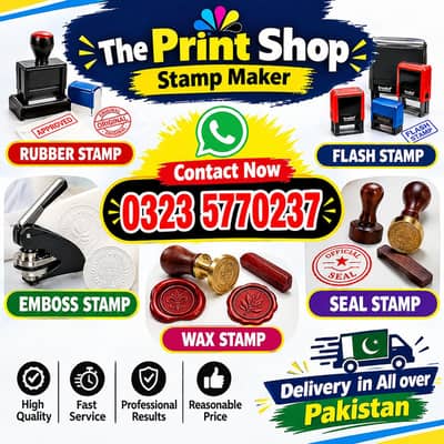 Stamp maker,Sticker printing,Bid box,Tshirt printing,Mug printing,Flex