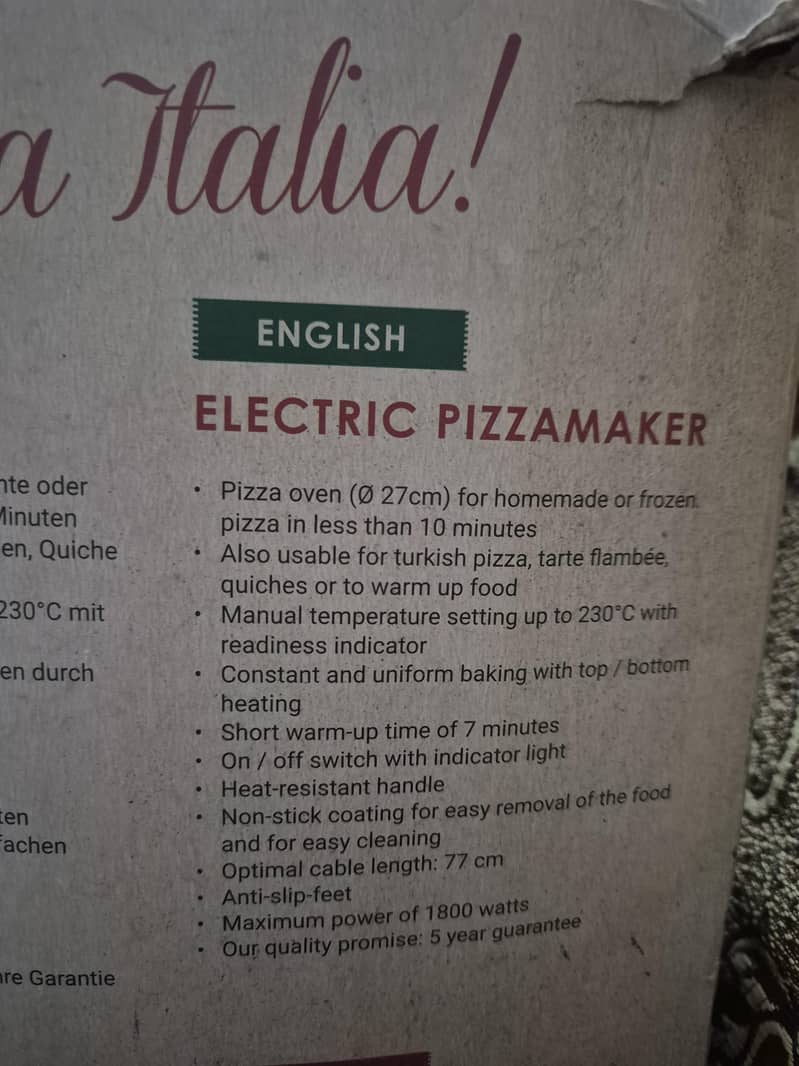 Pizzamaker Electric 4