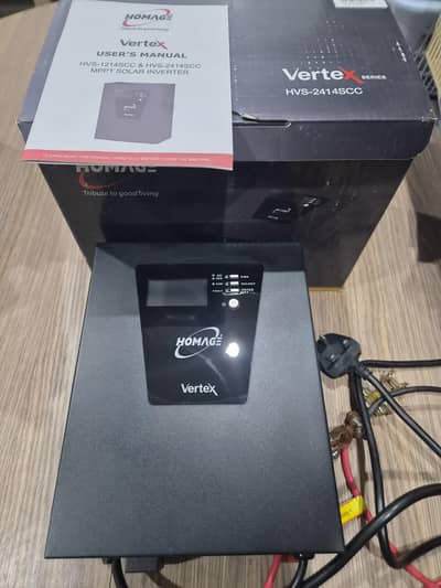 Homage Vertex HVS-2414SCC 1800W MPPT Solar Inverter – Box & Manual