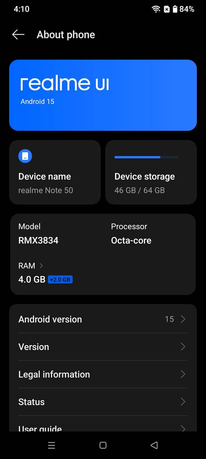 Realme Note 50 4