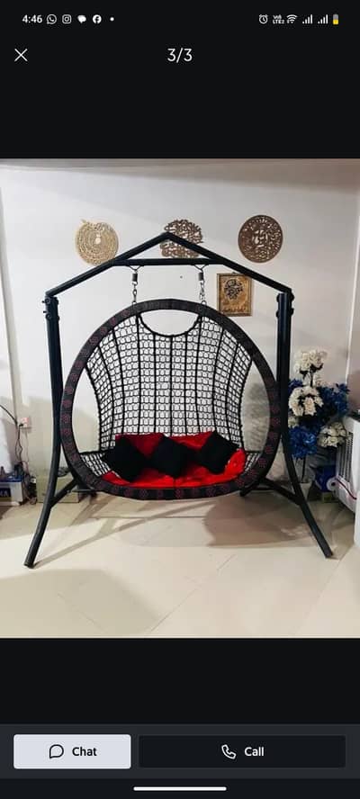 2 seater swing with read cutions