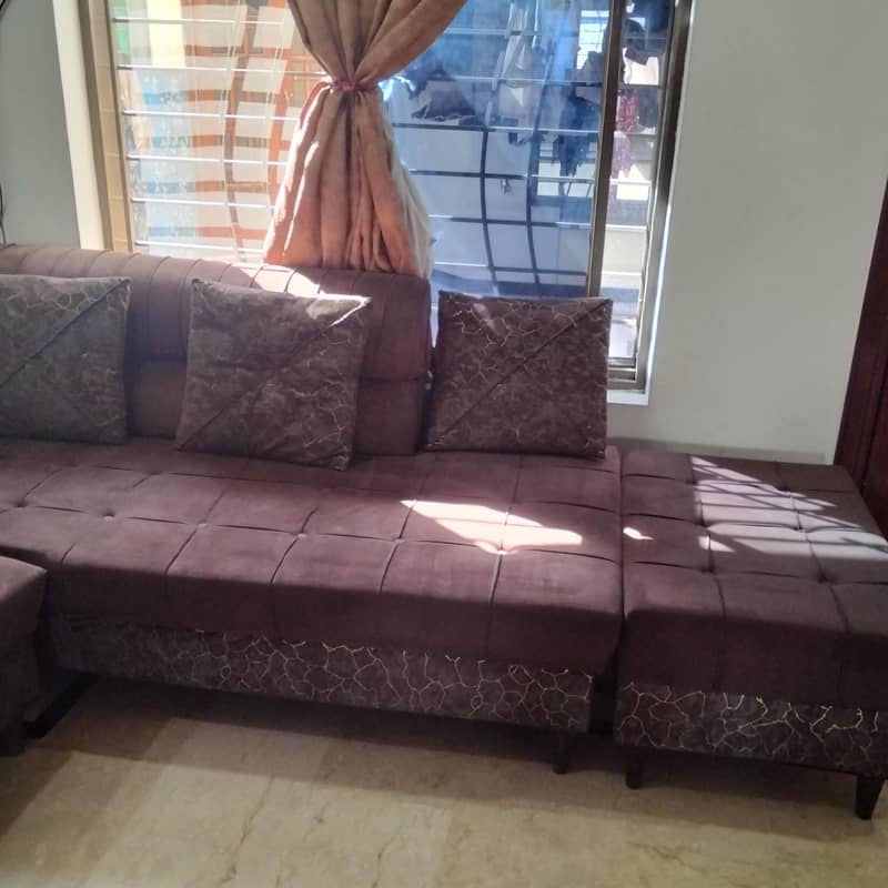 7 seater L shape sofa 2