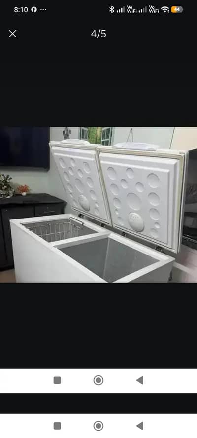 deep freezer and fridge