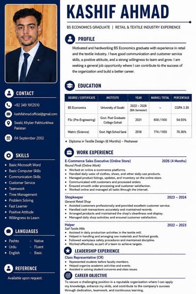 Job Seekers Office assiatant DATA Entry Sales exuctive Islamabad