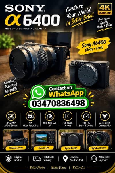 Sony a6400 camra