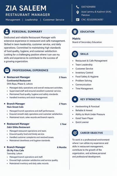 restaurant manager
