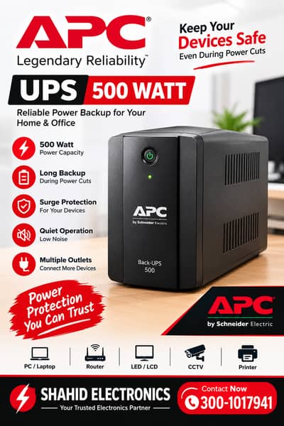 APC Smart-UPS 500 Watt | APC Smart UPS | Online smart Apc Ups | APC