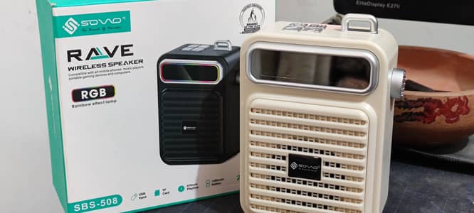 Sovo Rave RGB Light Wireless Speaker (SBS-508)