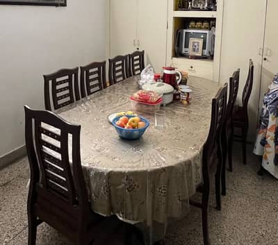 Dining table 8 seater wood