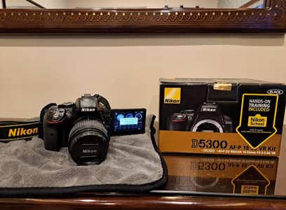 Nikon D5300 DSLR Camera with AF-P DX 18–55mm Lens | Complete Box