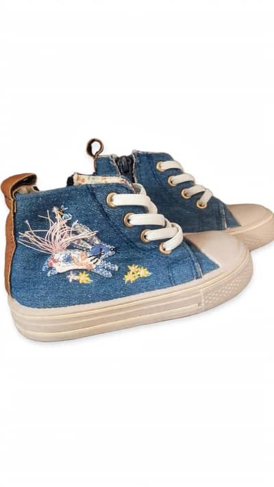 kids to imported denim shoes