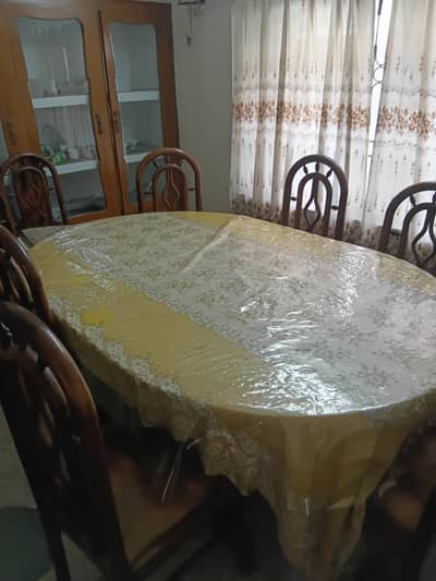 Dinning table, wardrobes and show case