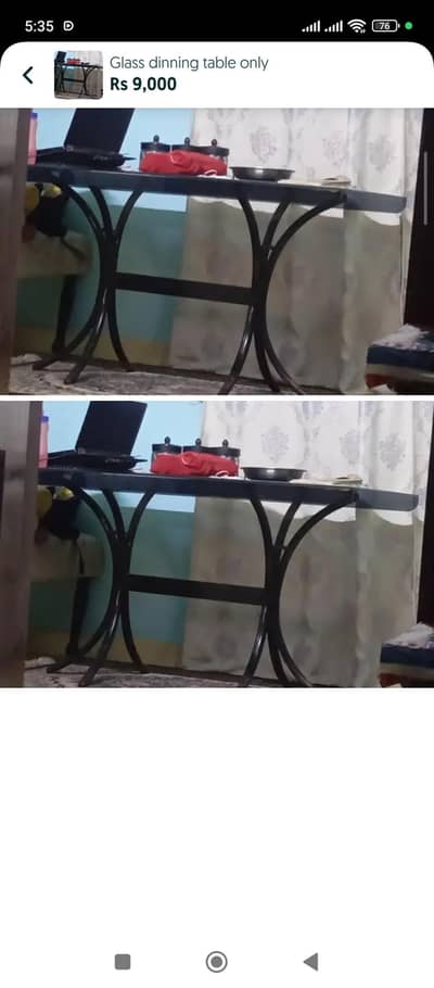 Glass dinning table only