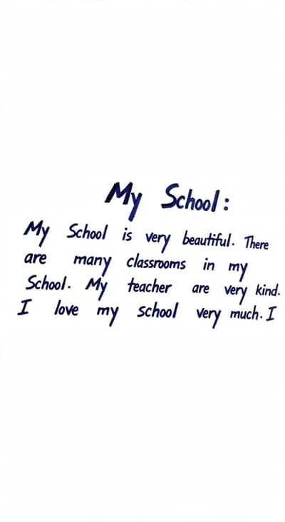 English handwriting service Rs'80 per page