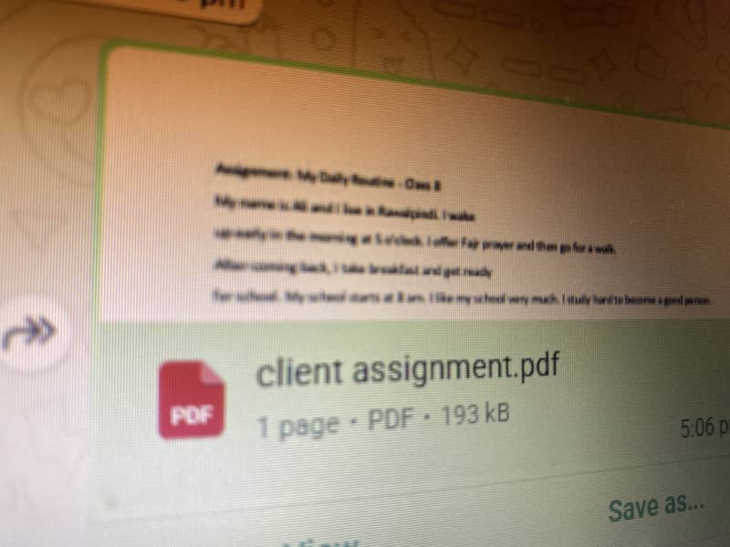 Lap top assignment work 0