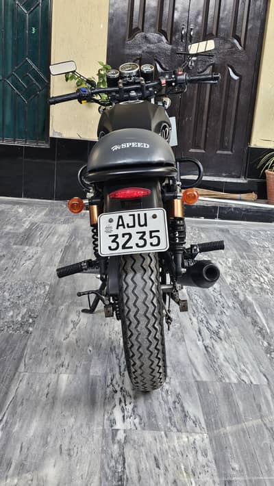 Hi Speed Infinity SR 150 | Black Cafe Racer | Punjab Registered