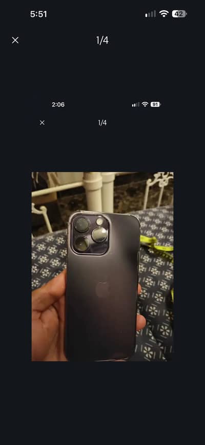 Apple iPhone 14 Pro Max 128 Gb PTA approved Deep purple