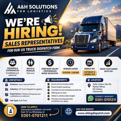 H&A Solutions for Logistics looking for professionals