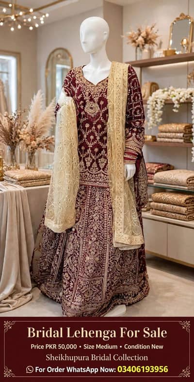Bridal lahnga velvet stuff