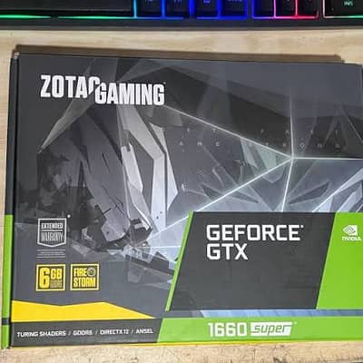 NVIDIA GTX 1660 SUPER - (ZOTAC)  6GB GDDR6 with Box