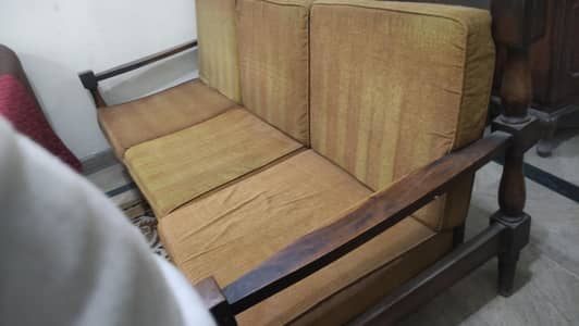 wood sofa