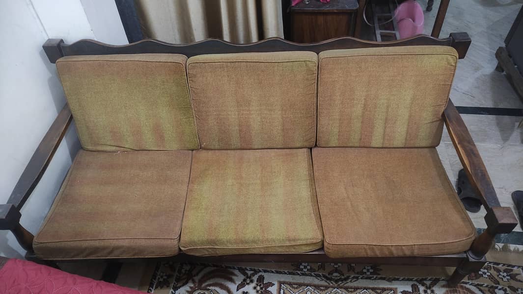 wooden sofa - 5 seater - sofa set 2