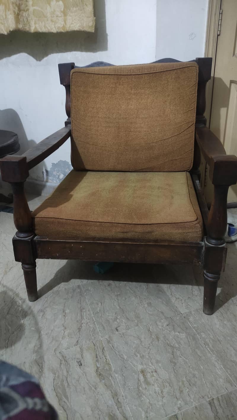wooden sofa - 5 seater - sofa set 3