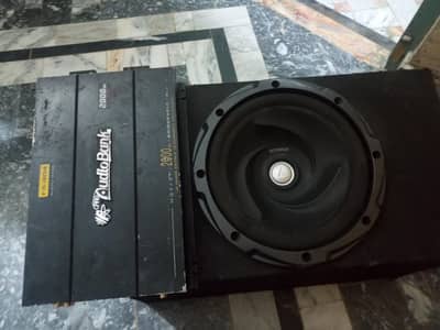 Kenwood woofer original 3010 & audio bank amplifier