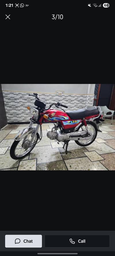 Honda CD 70 2024 sale Isb num exchange possible  21,22 model honda 125
