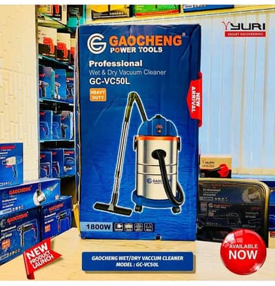 GAOCHENG Heavy Duty Wet & Dry Dust Cleaner - 50 Liter Tank Capacity