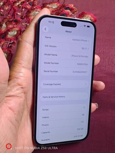 iPhone 14 Pro Max Price es liye km lgai k aj hi sel krna hy 256Gb 87Bt