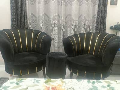 Puffy Chairs - Coffee chairs - Bedroom chairs - chairs with stool