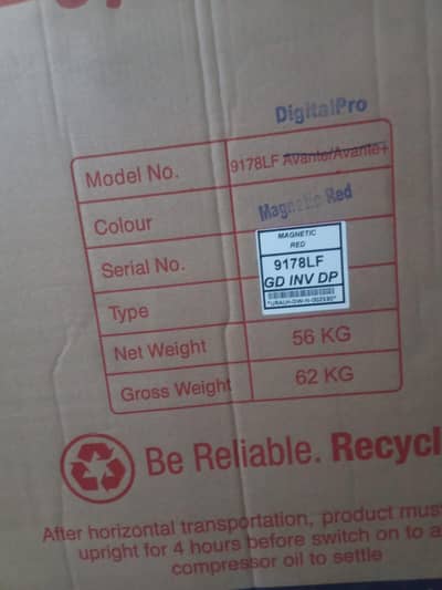 Haier refrigerator red colour