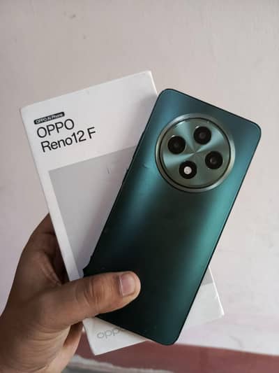 OPPO Reno12 F with complete box charger