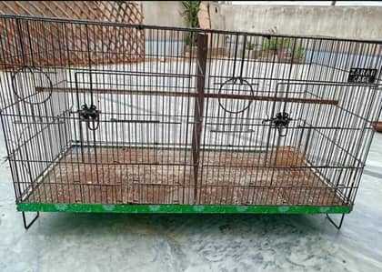 Two in one cage with 2 breader boxes