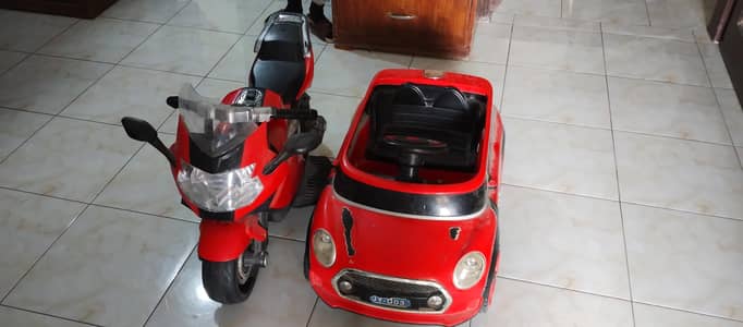 bike and car both working for kids upto 6yrs