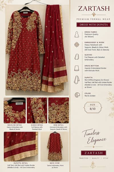 Zartash dress | ready  to wear | formal dress