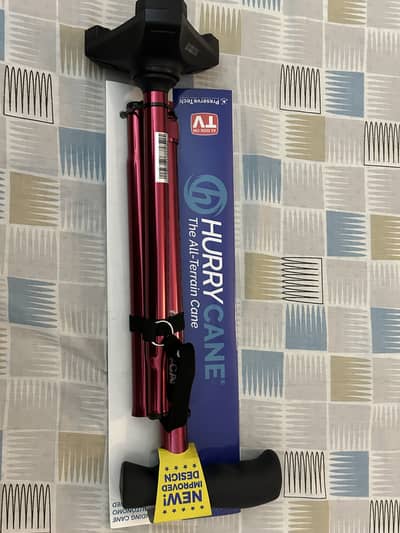 HurryCane Freedom Edition Foldable Walking Cane with T-Handle