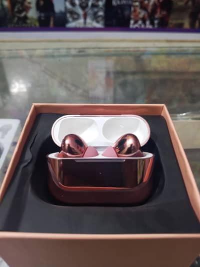 Rose Gold Shining TWS Wireless Earbuds - Brand New Condition