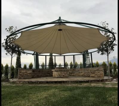Gazebo canopy porch shed - Membrane shed - Car parking pvc roof