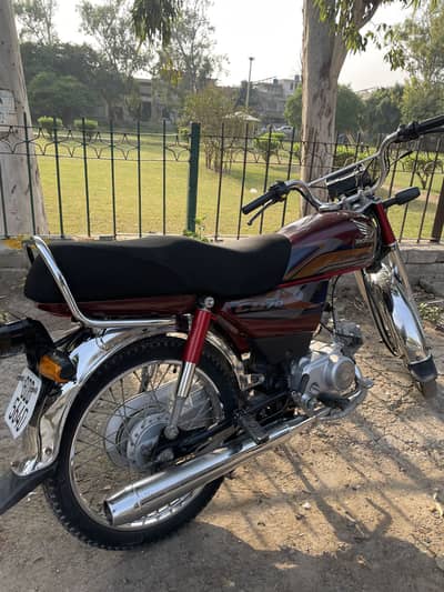 Honda cd 70 red colour 2025 model